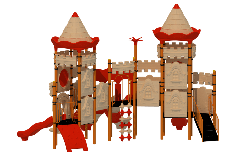 Kale Temalı Oyun Grubu B-200 PRK-204 | Temalı Metal Oyun Grupları | Erse Kent Mobilyaları